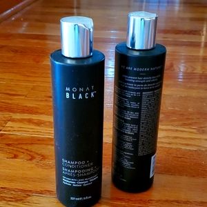 2 Bottles of Monat Black shampoo and conditioner for one price